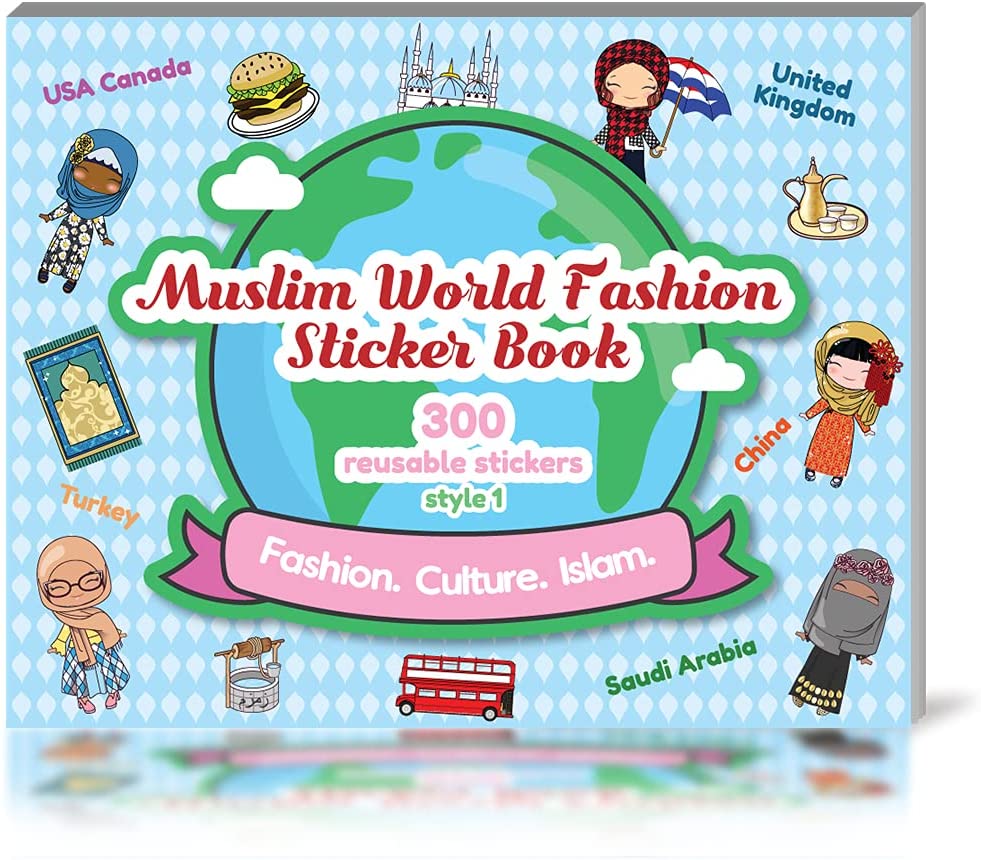 Muslim World Fashion Style 1 Sticker Book. 300 Reusable Stickers – ANT ...